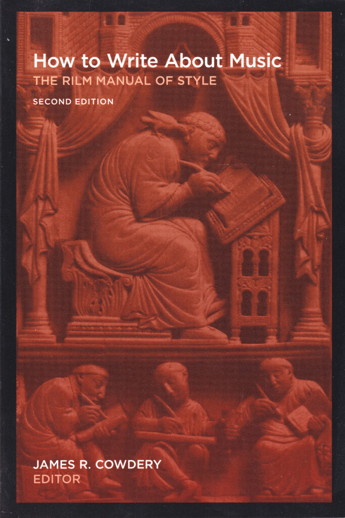 front cover of how to write about music